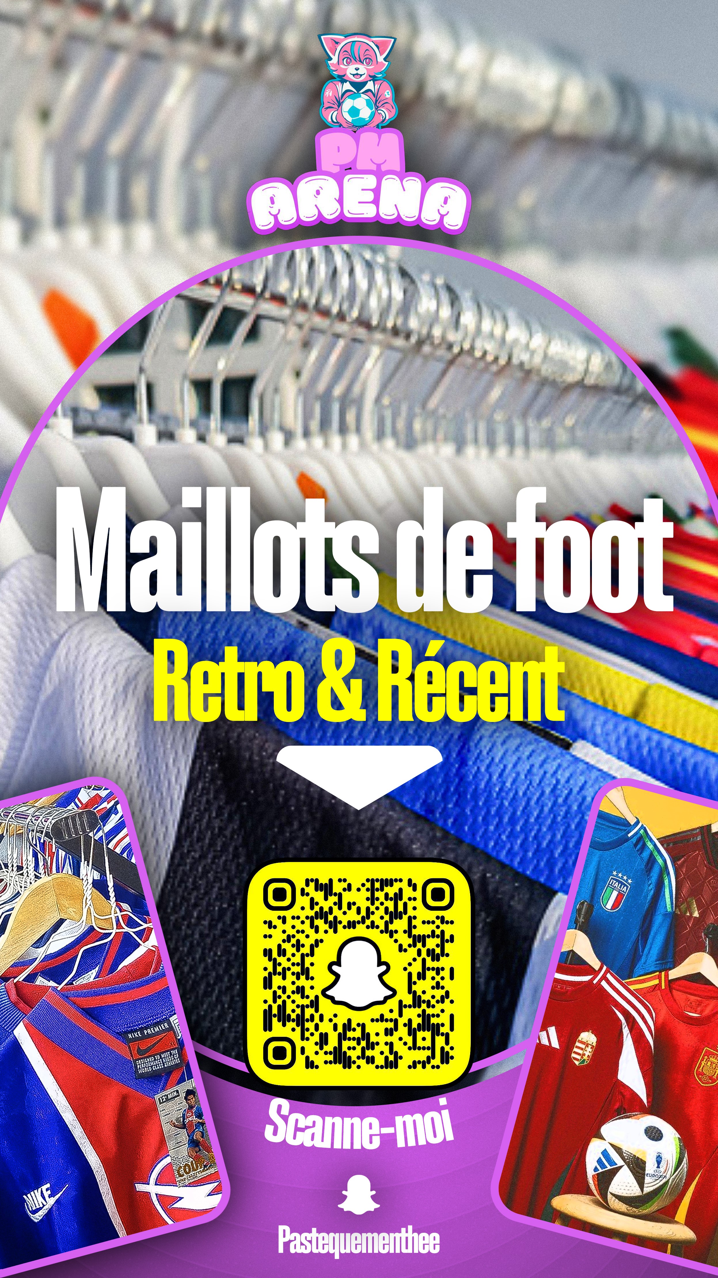 PM Arena (Maillots de foot Rétros et Récents)