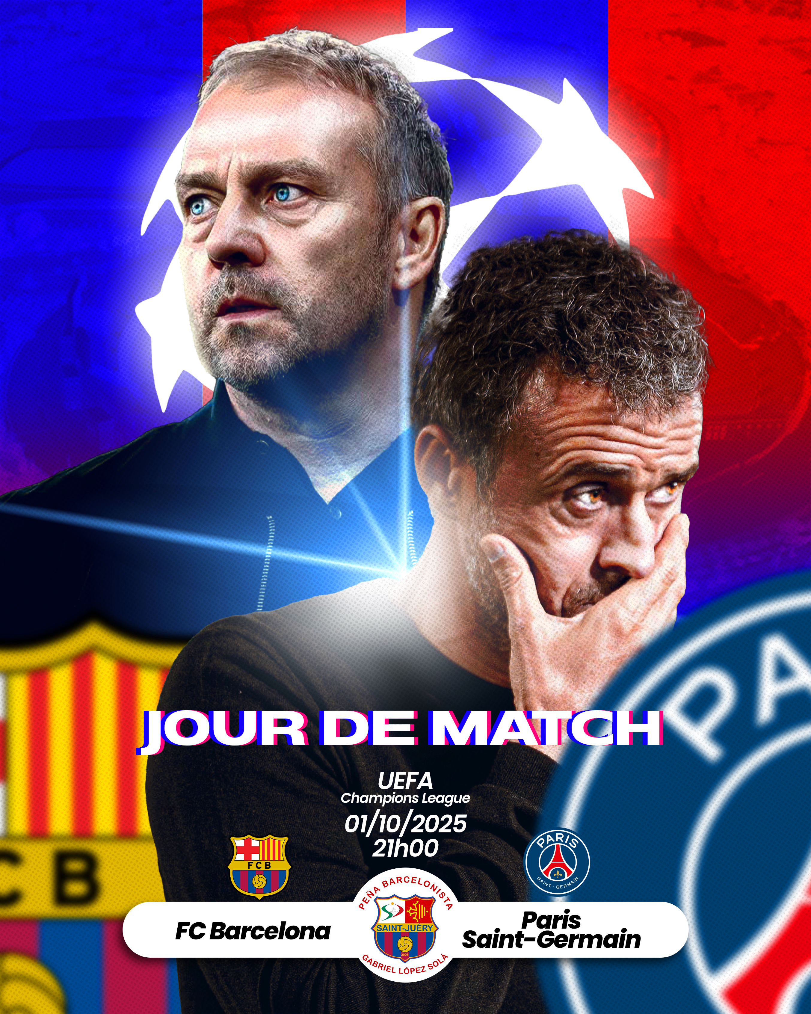 Barça vs PSG - 1er Octobre 2025