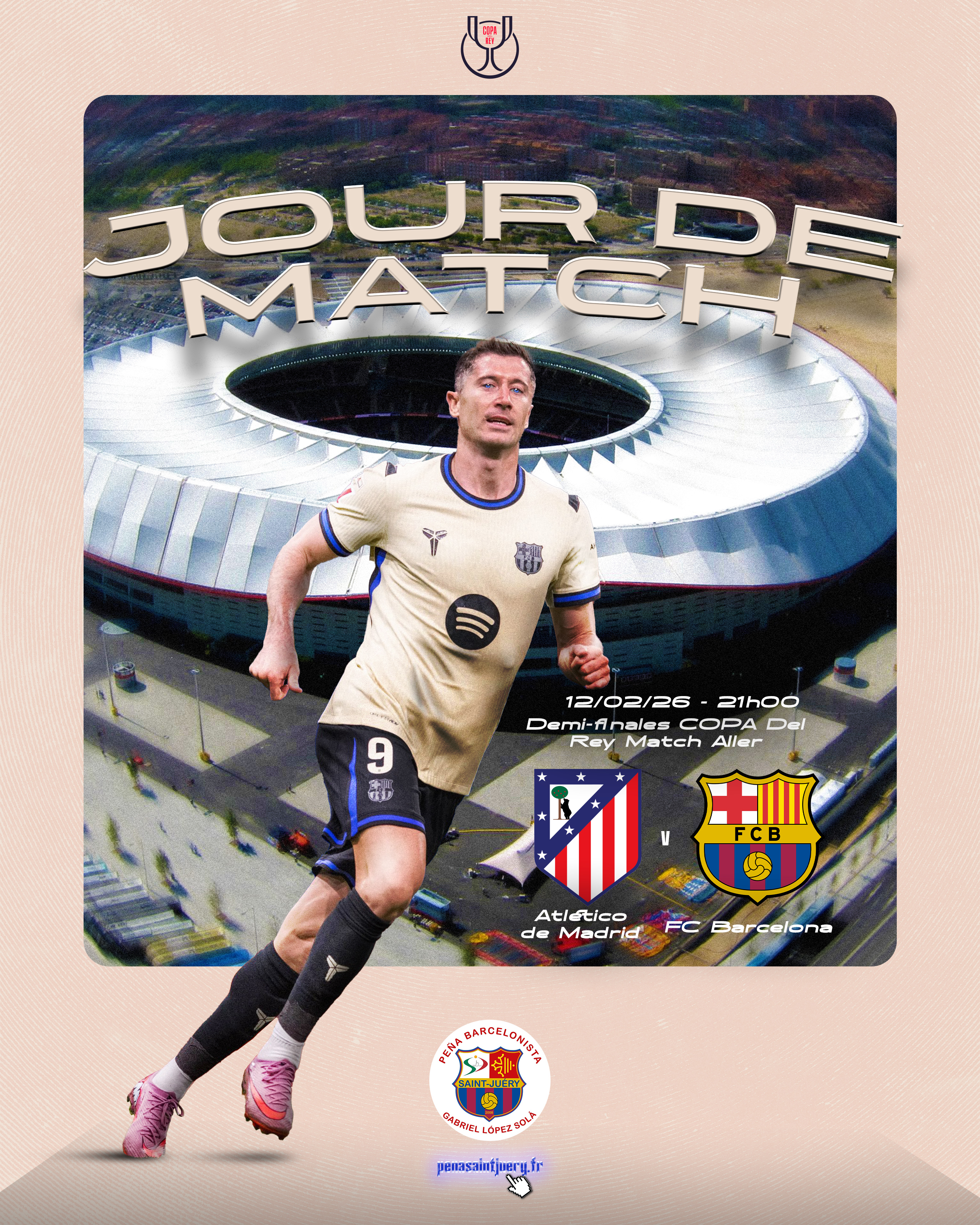 ATM vs Barça - Demi finale COPA - 12 Février 2026