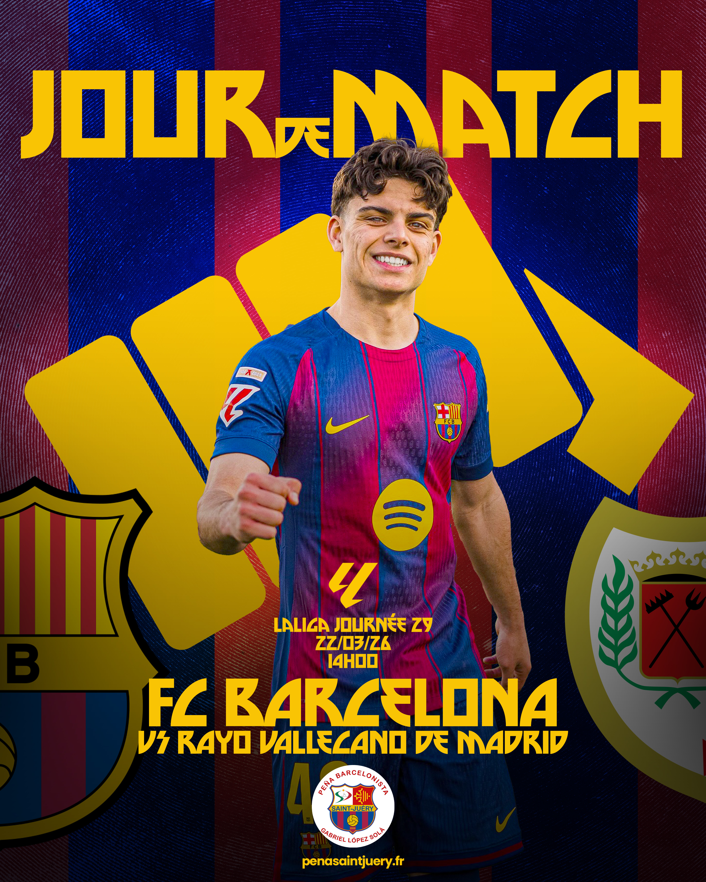 Barça vs Rayo Vallecano - LaLiga - 22 Mars 2026