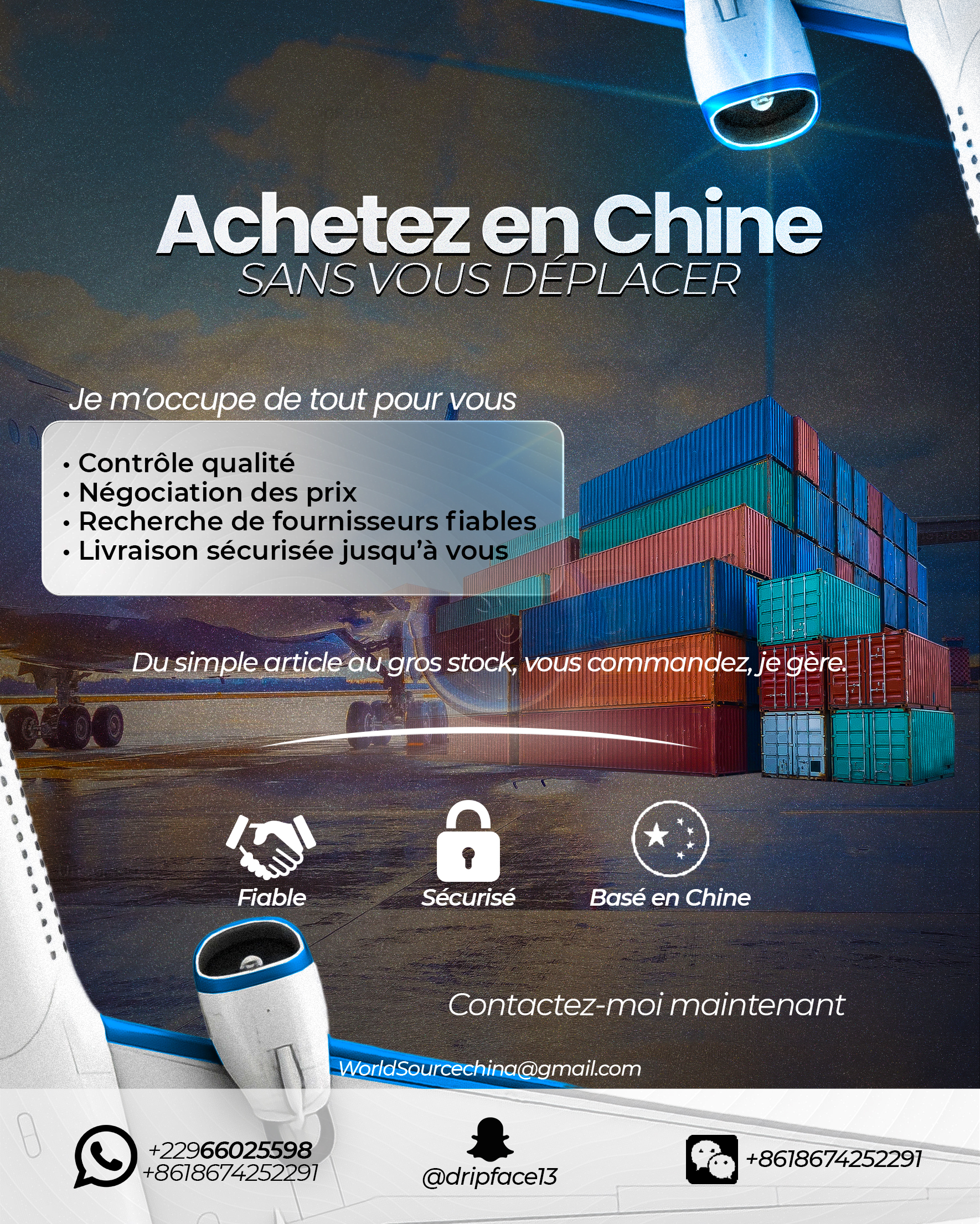 Flyer Réseaux Sociaux pour WorldSource China